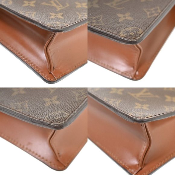 LOUIS VUITTON Pochette Homme Clutch Hand Bag Monogram Leather BN M51795 63FA398 - Picture 10 of 15